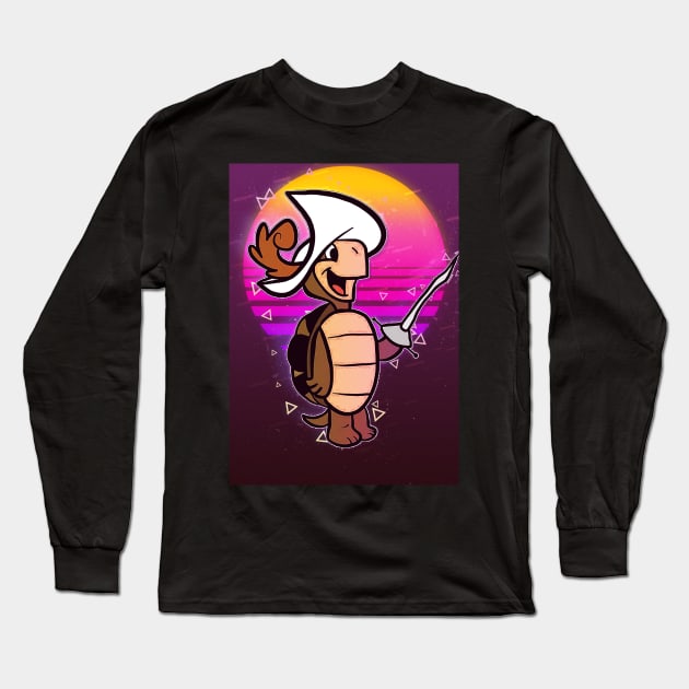 Cartoon Turtle Long Sleeve T-Shirt by Izdihaarr